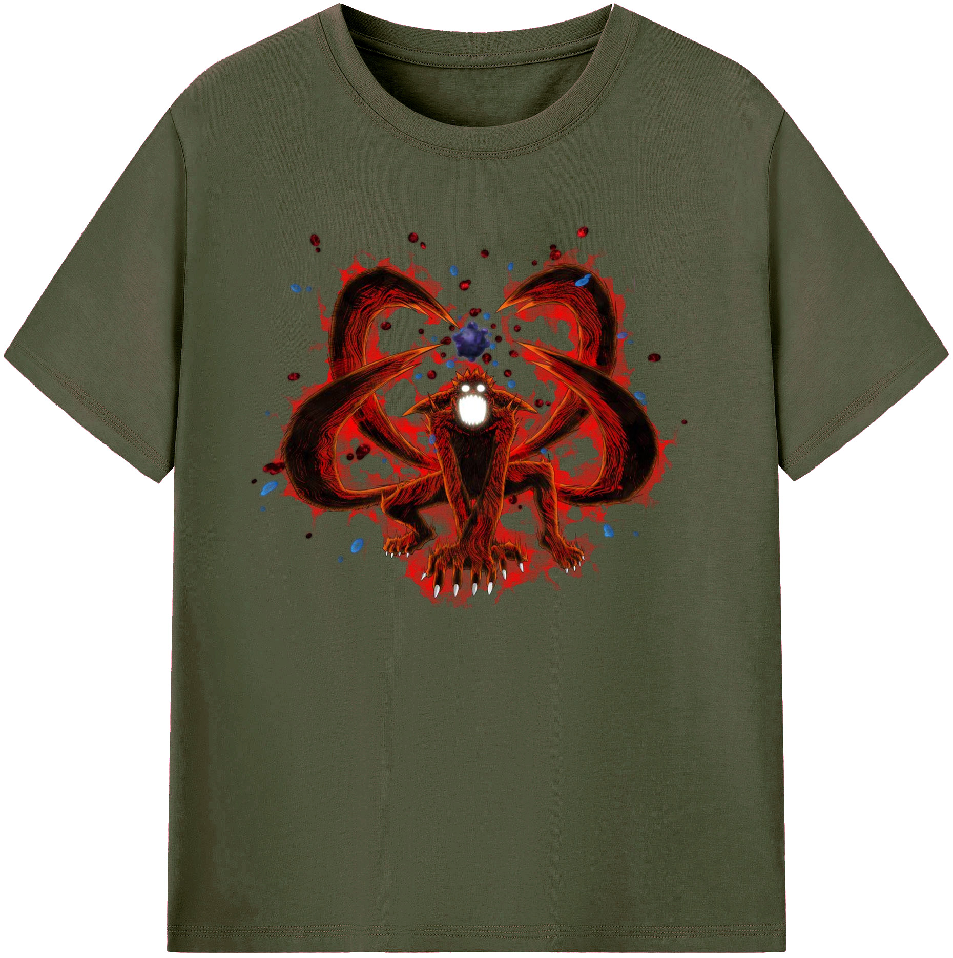 （画像用） NARUTO -ナルト- うずまき ナルト Uzumaki Naruto 綿100％ メンズ半袖Tシャツ｜肌触りやわらか＆通気性